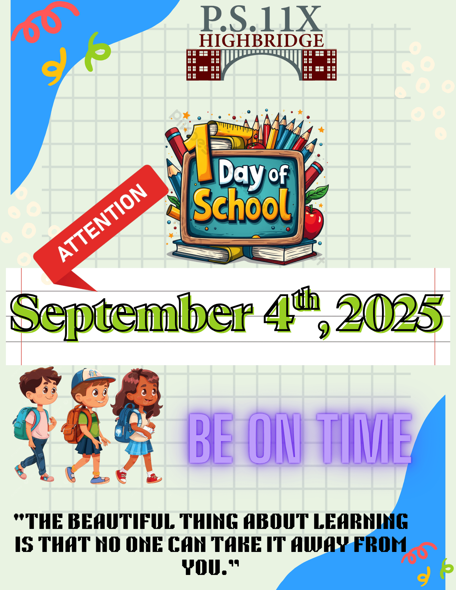 Back to School Flyer - English